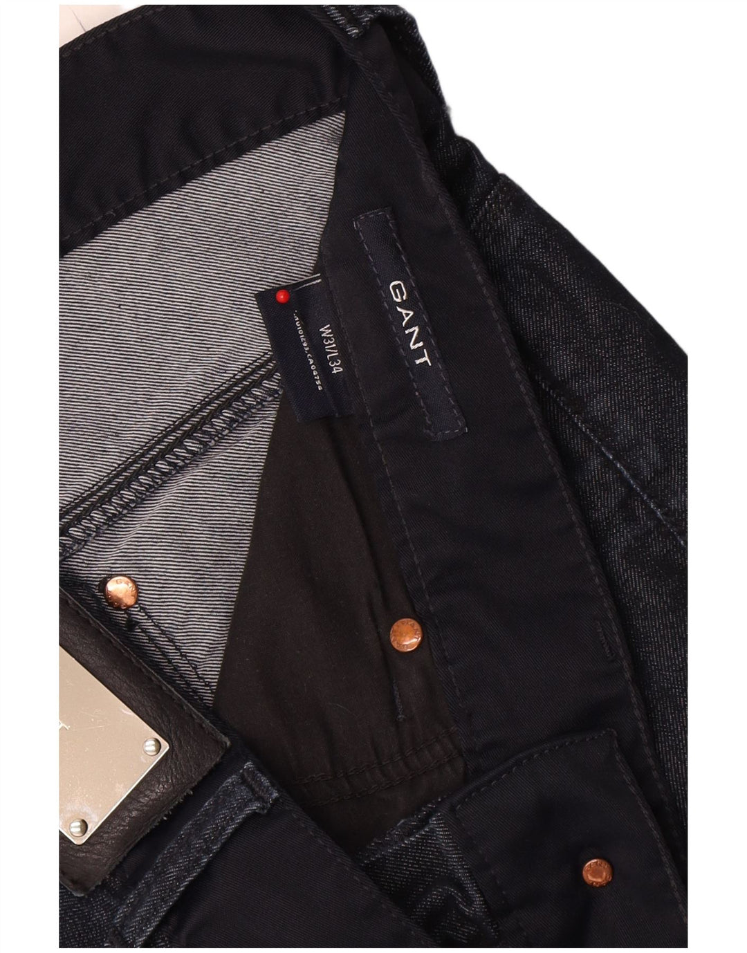 Gant Dame Slim Jeans W31 L34 Marineblå Bomuld