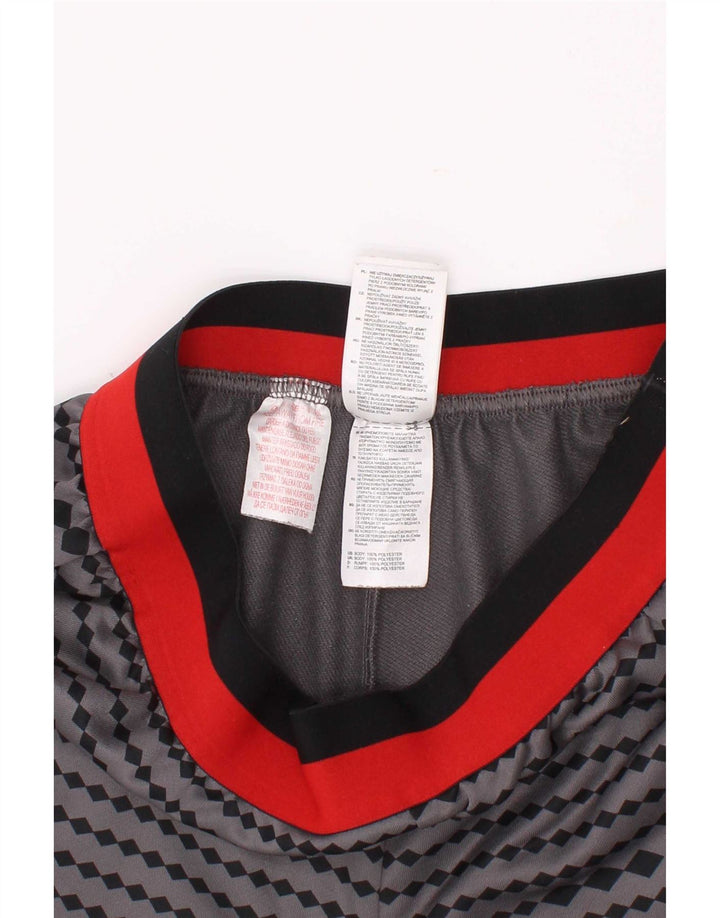 Adidas Boys Sports Shorts 13-14 år Grå geometrisk polyester