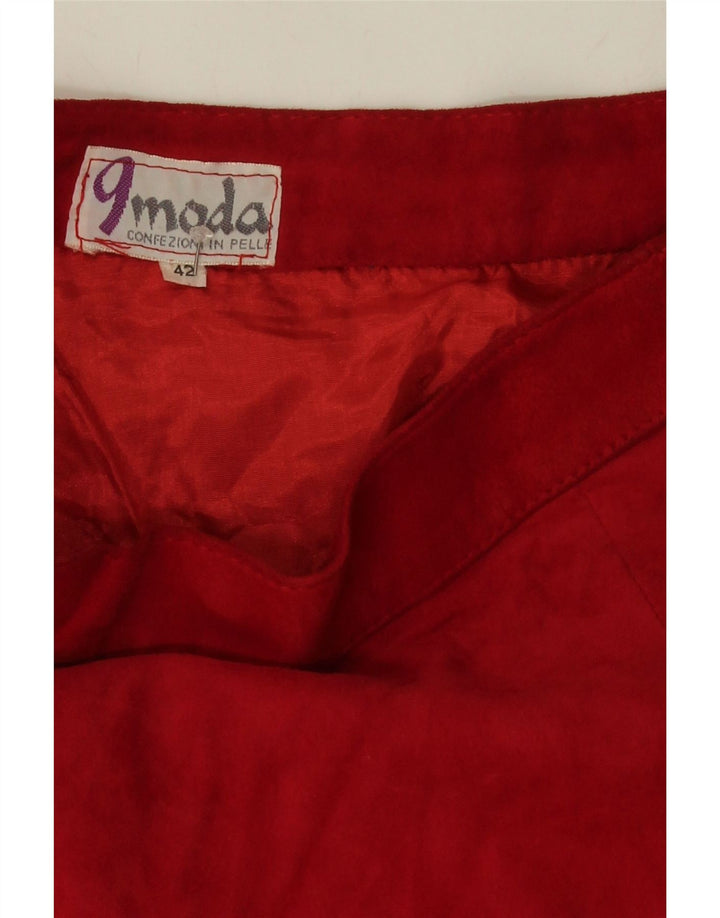 VINTAGE Womens A-Line Skirt IT 42 Medium W28  Red Vintage Vintage and Second-Hand Vintage from Messina Hembry 