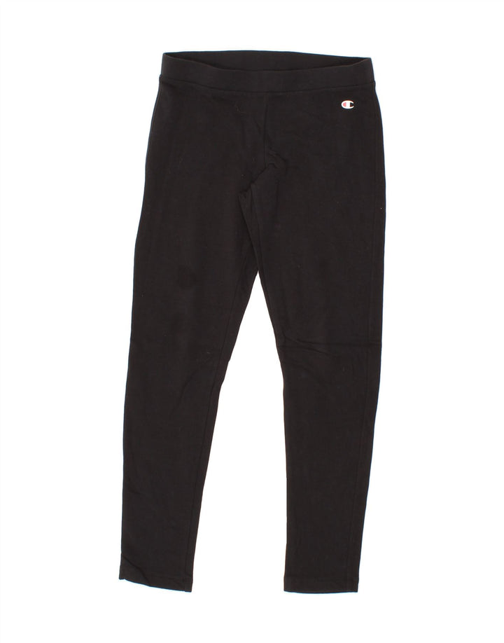 CHAMPION Womens Leggings UK 10 Small  Black Cotton Vintage Champion and Second-Hand Champion from Messina Hembry 