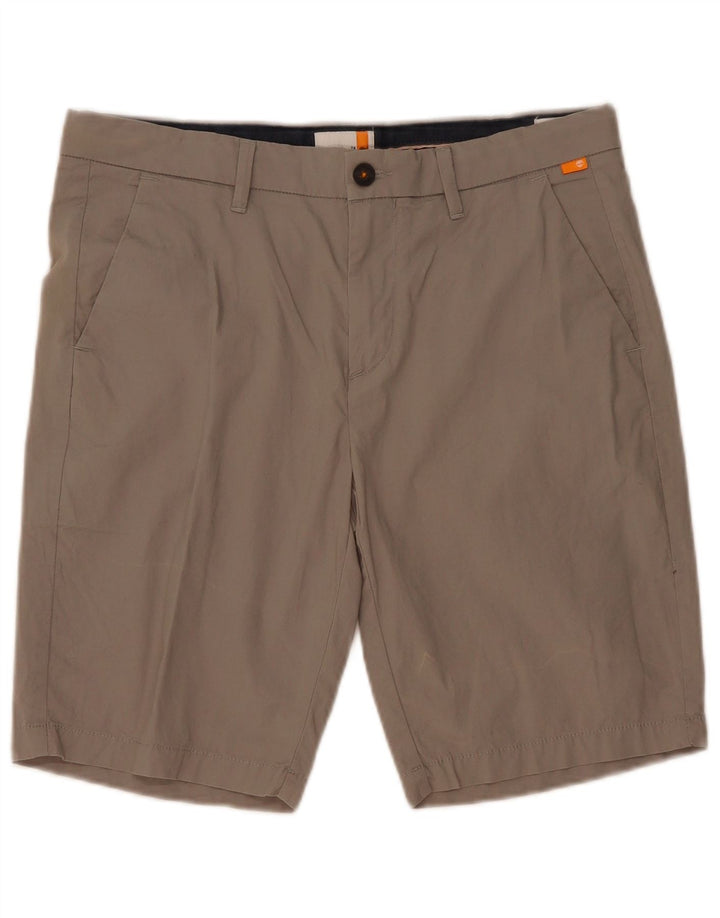 TIMBERLAND Chino-shorts til mænd W33 mellemgrå bomuld