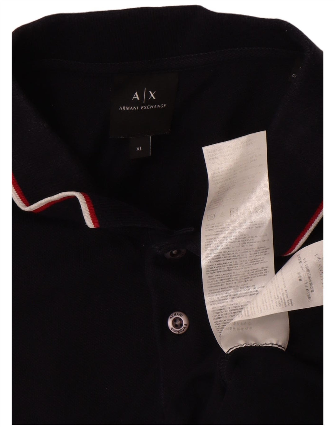 Armani Exchange Herre poloshirt XL Sort bomuld