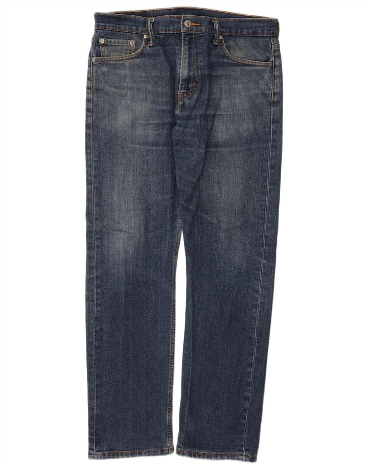 Levi's Herre 513 Straight Jeans W32 L30 Blå Bomuld