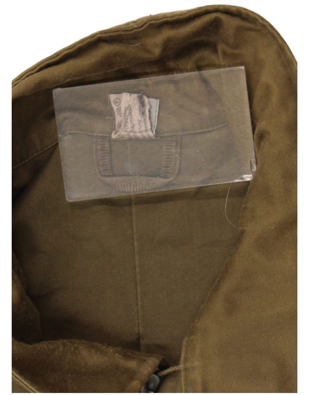 Vintage Herre Military Jacket UK 40 Large Khaki Polyester