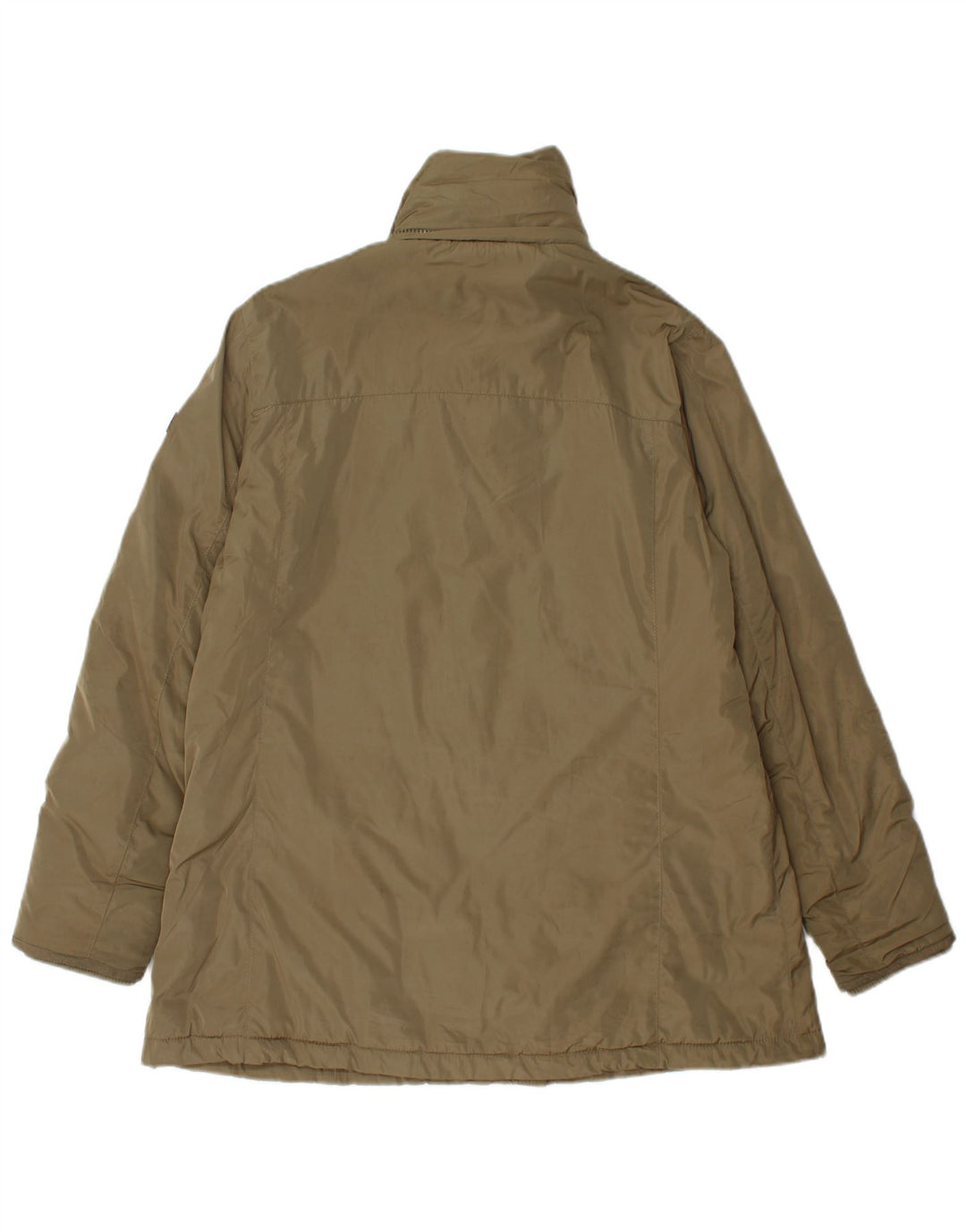TRUSSARDI Womens Duffle Jacket UK 16 Large Khaki Polyester