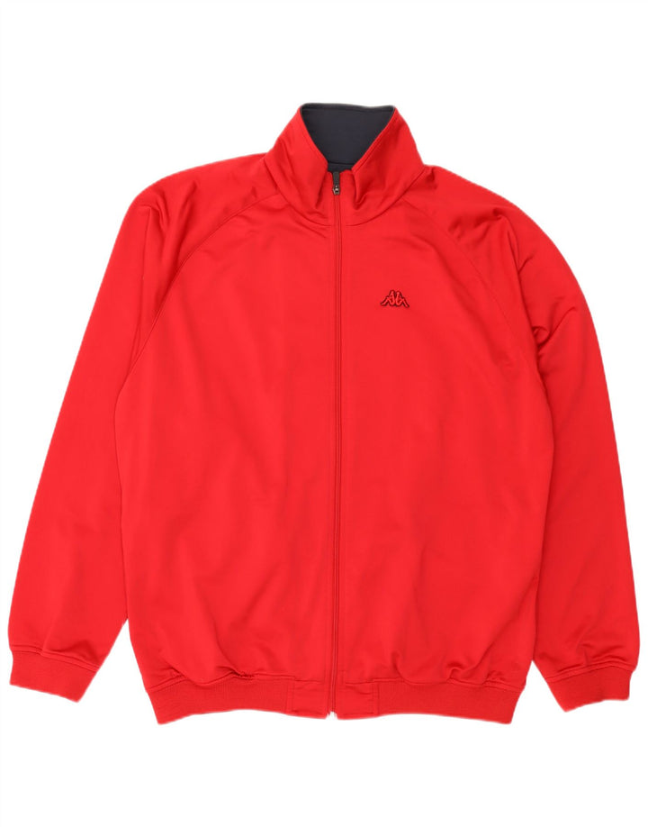 Kappa Herre træningsdragt Topjakke 2XL Rød Polyester