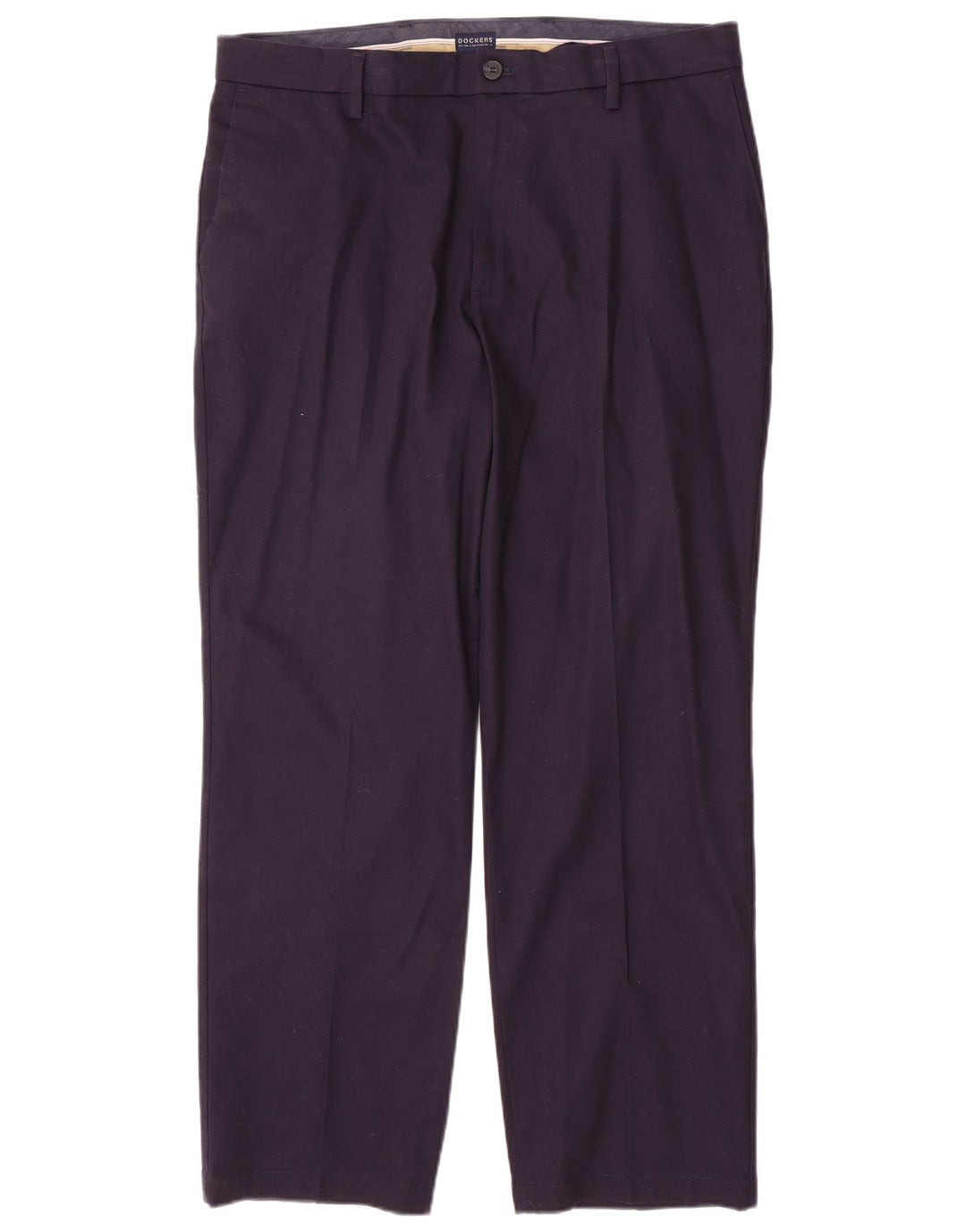 DOCKERS Herre Straight Classic Fit Chinobukser W36 L30 Marineblå Bomuld