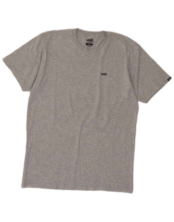 Vans Herre Classic Fit T-Shirt Top Stor Grå Flecked Bomuld