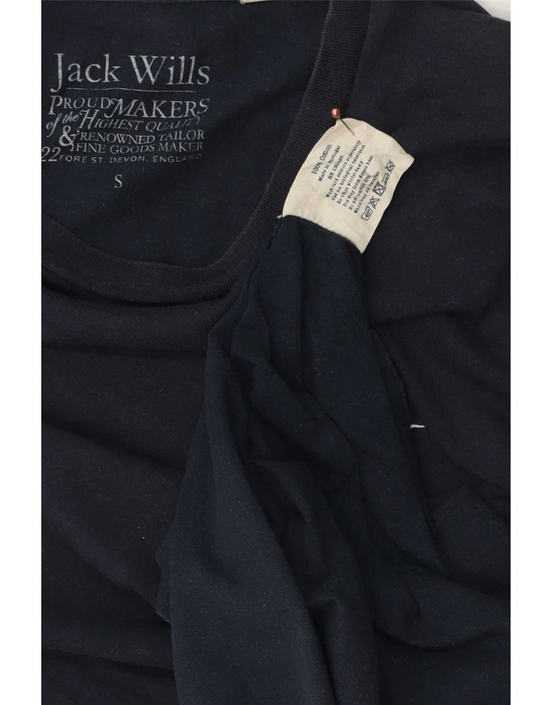 Jack Wills herre T-shirt top lille marineblå bomuld