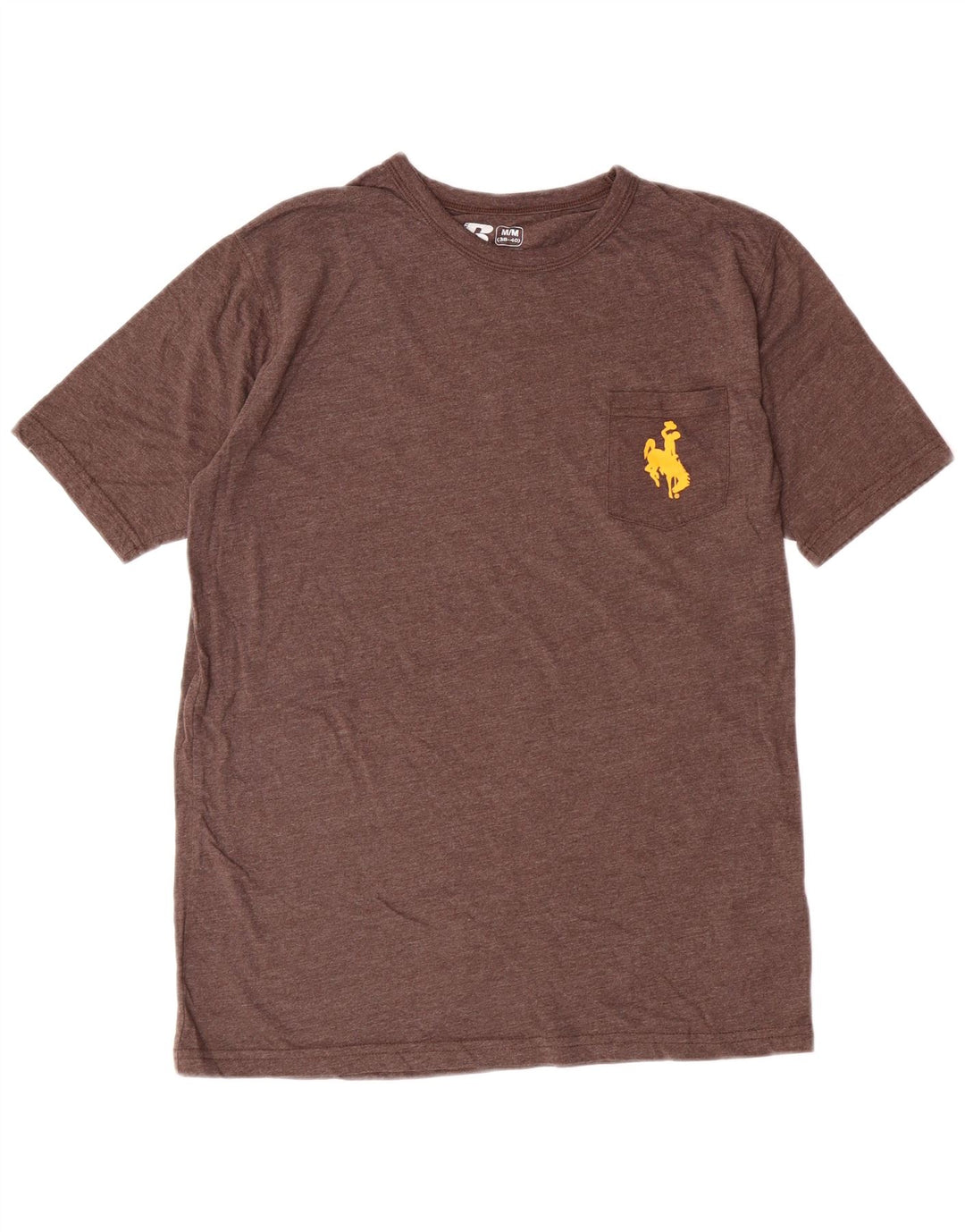 Russell Athletic Herre grafisk T-shirt top medium brun bomuld