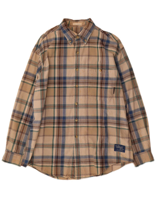 Timberland Herre Weathergear skjorte XL Beige ternet bomuld