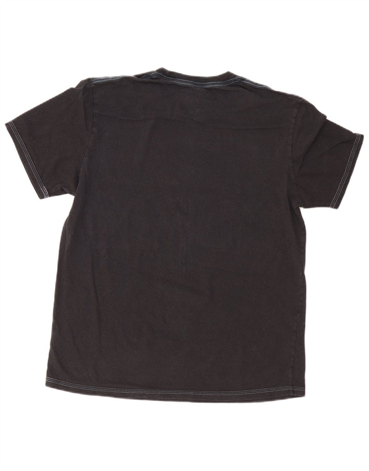 Dkny Womens Grafisk T-Shirt Top UK 16 Large Black