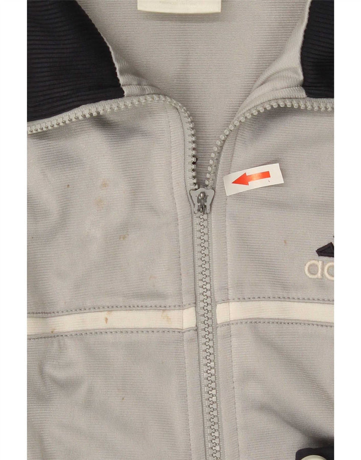 Adidas Grafisk træningsdragt jakke til mænd mellemgrå Colourblock Polyester