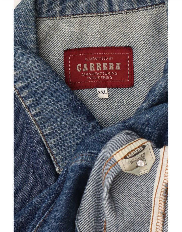 Carrera Herre denimjakke UK 44 2XL Blå Bomuld