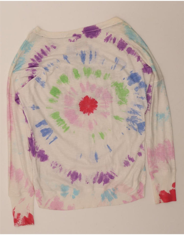 SUPERDRY Womens Sweatshirt Jumper UK 16 Large Multicoloured Tie Dye Vintage Superdry and Second-Hand Superdry from Messina Hembry 
