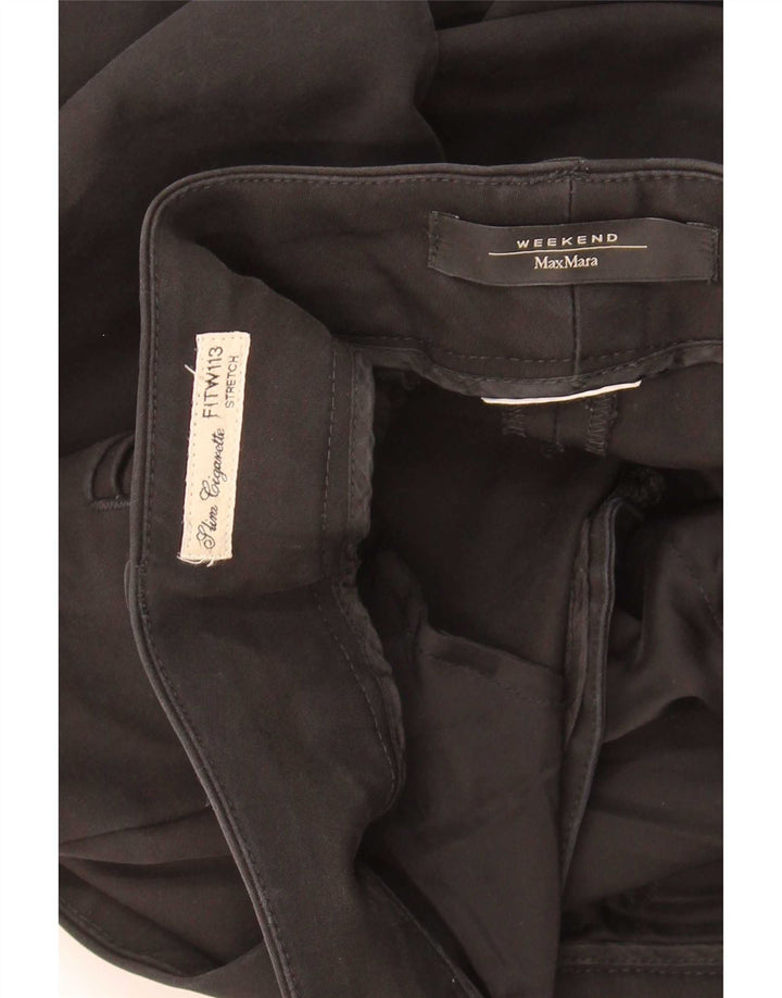 Max Mara Dame Weekend Slim Chino Bukser W30 L26 Sort