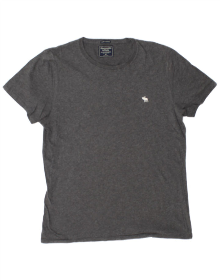 ABERCROMBIE & FITCH Mens T-Shirt Top Medium Grey Cotton