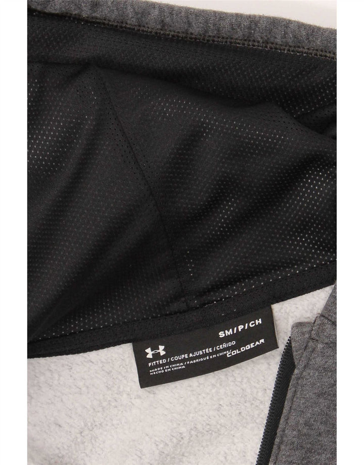 Under Armour Herre Cold Gear Hættetrøje med lynlås lille grå