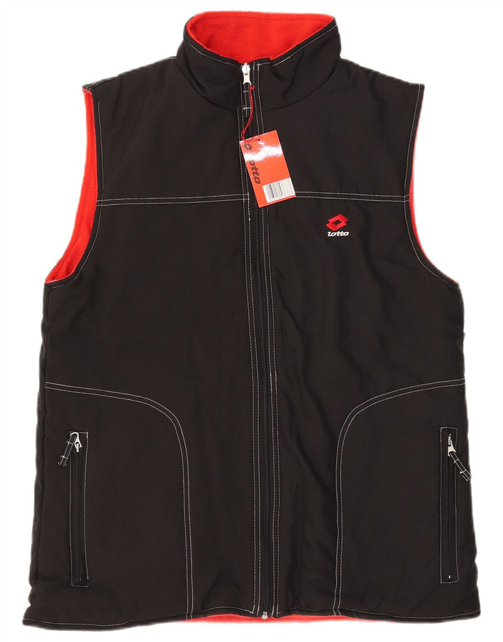 Lotto Herre Reversible Gilet UK 40 Large Black Polyester