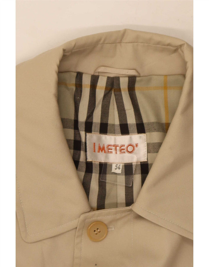 Vintage Overfrakke til mænd IT 54 2XL Beige