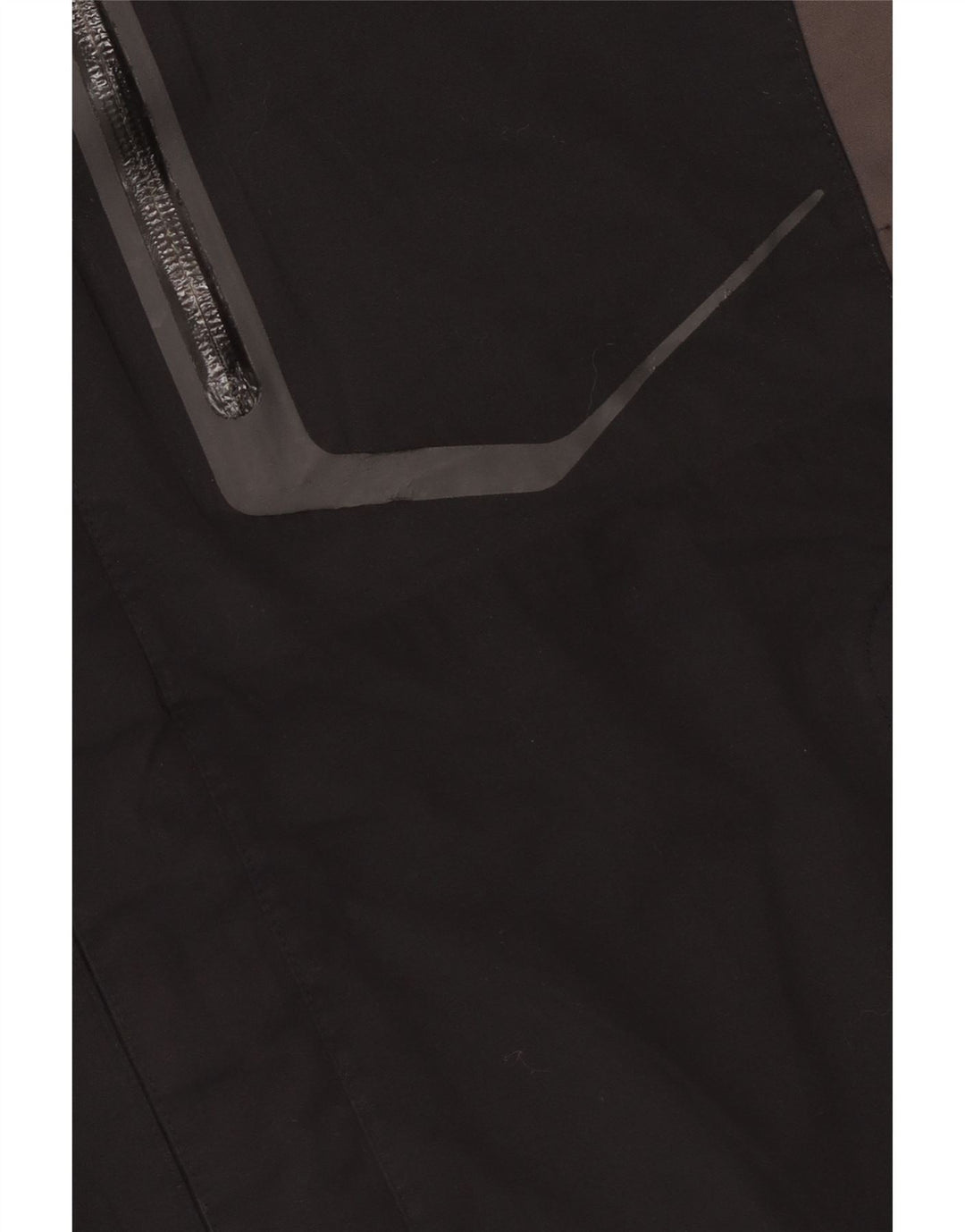 Jack Wolfskin Regnjakke med hætte til mænd UK 36/38 Medium Black Colourblock