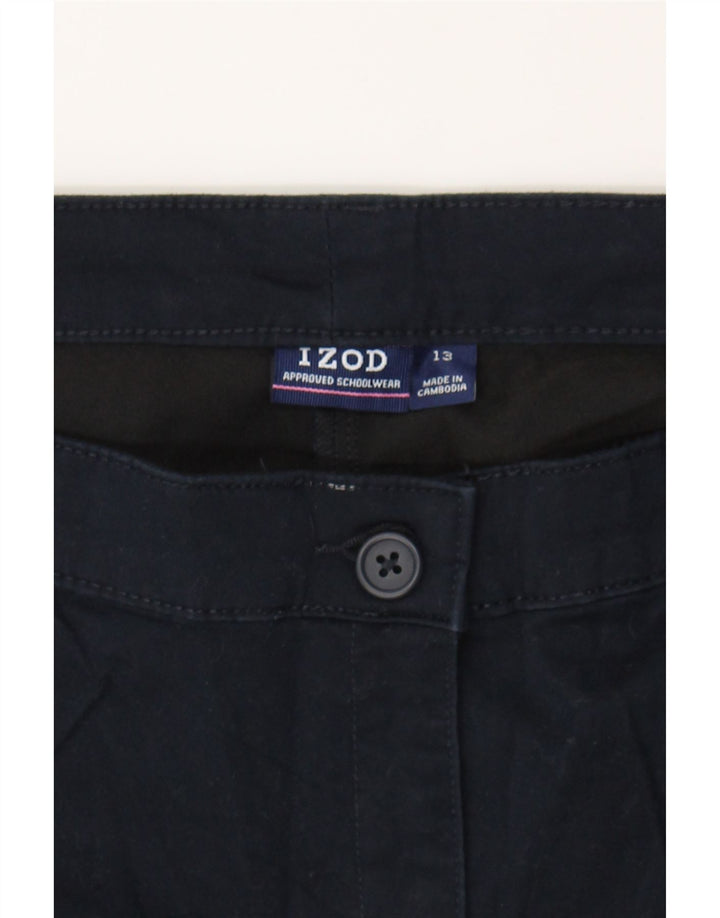 IZOD Womens Casual Shorts US 13 Large W32 Navy Blue Cotton Vintage Izod and Second-Hand Izod from Messina Hembry 