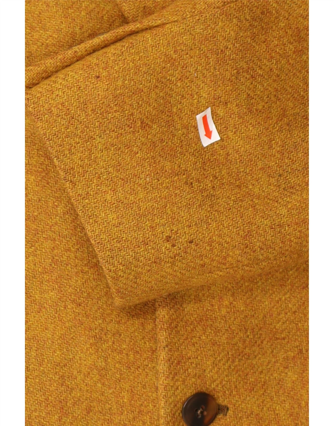 VINTAGE Herre 3-knaps blazerjakke UK 40 Large Brown Virgin Wool