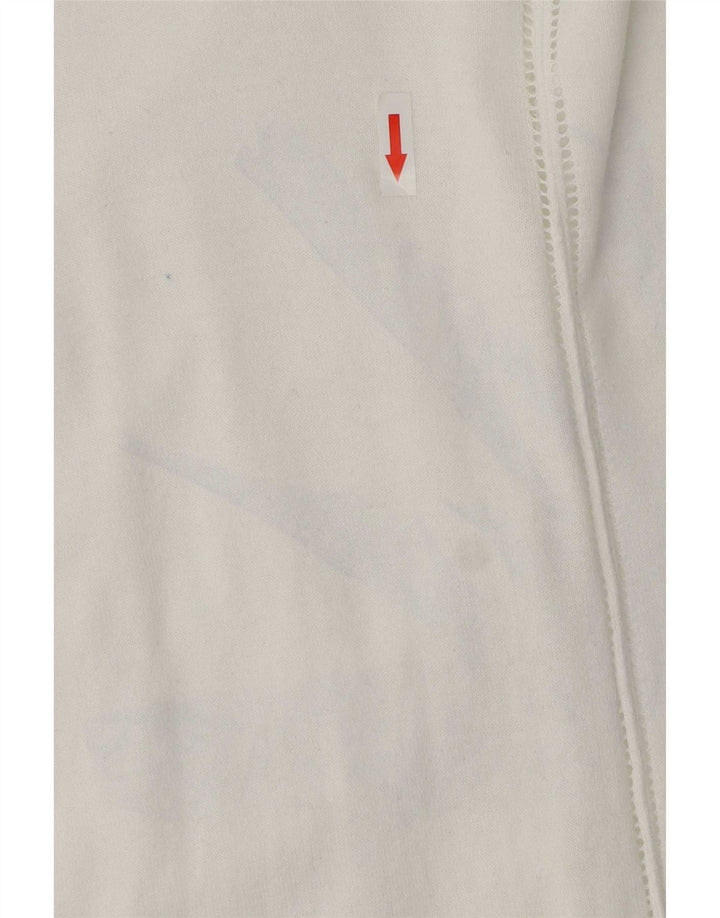 Gap Dame Cardigan Sweater UK 18 XL Hvid Bomuld