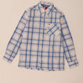 Tommy Hilfiger drengeskjorte 7-8 år XS blå ternet bomuld