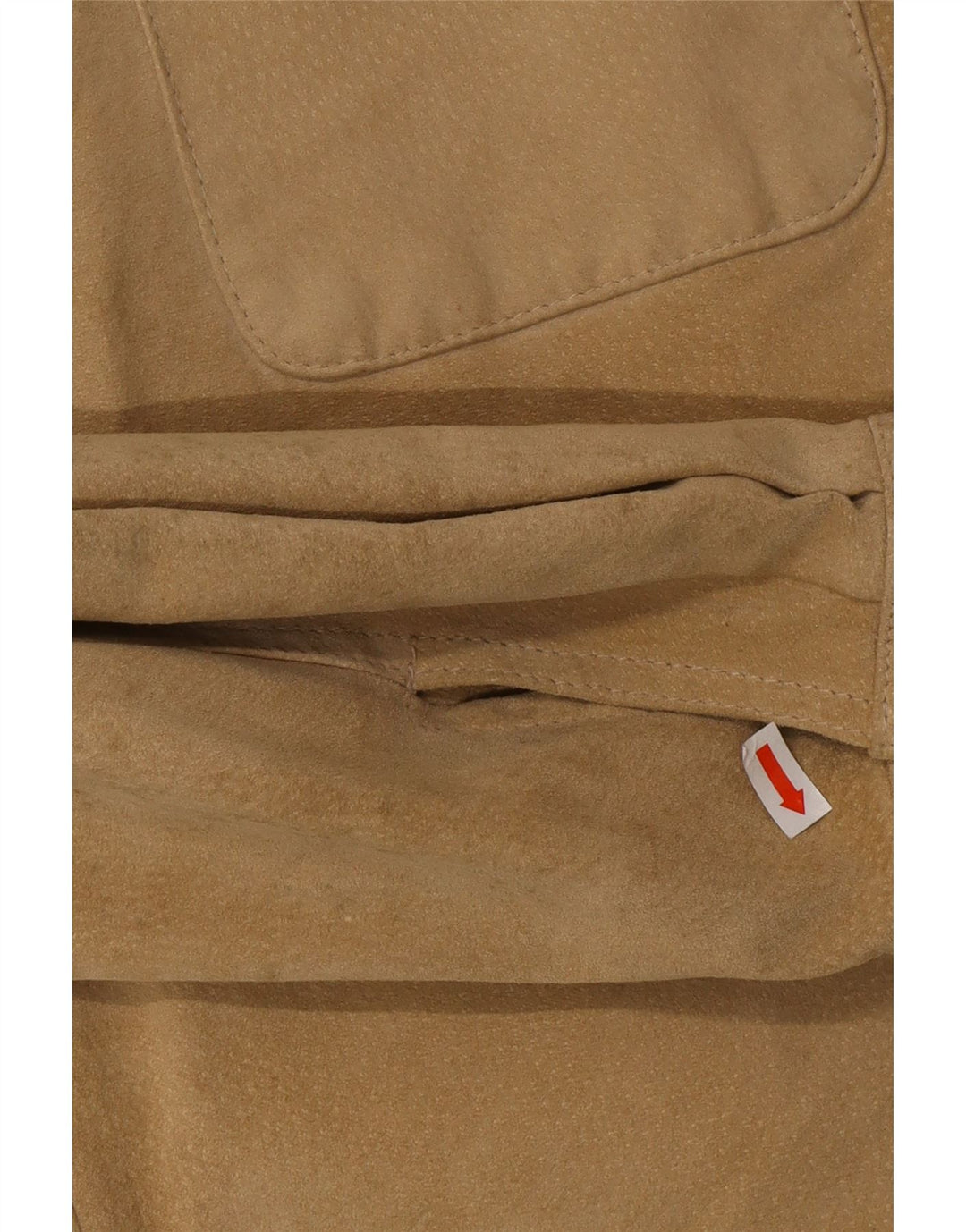 Benetton Herre ruskindsskjorte Medium Beige Læder