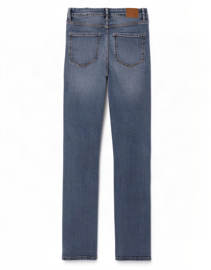 Marks & Spencer Dame Sienna Straight Jeans UK 12 Medium W30 L31 Blue