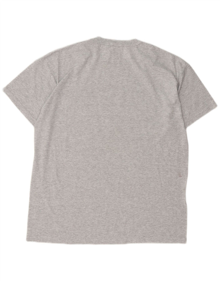 RUSSELL ATHLETIC Herre grafisk T-shirt Top Stor grå bomuld