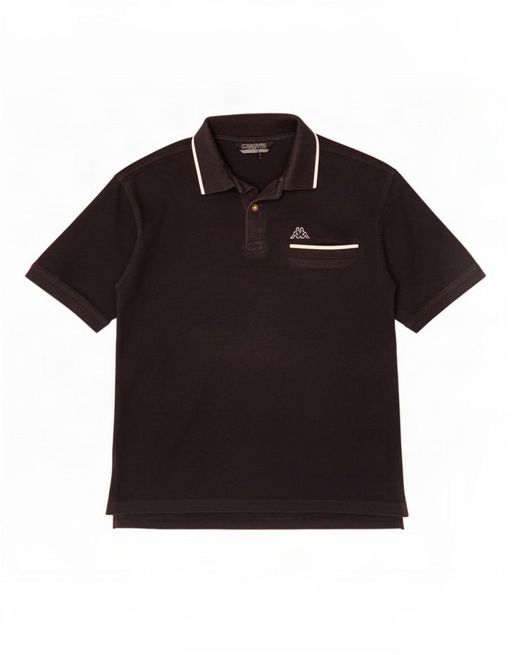 Kappa herre polo shirt lille sort bomuld