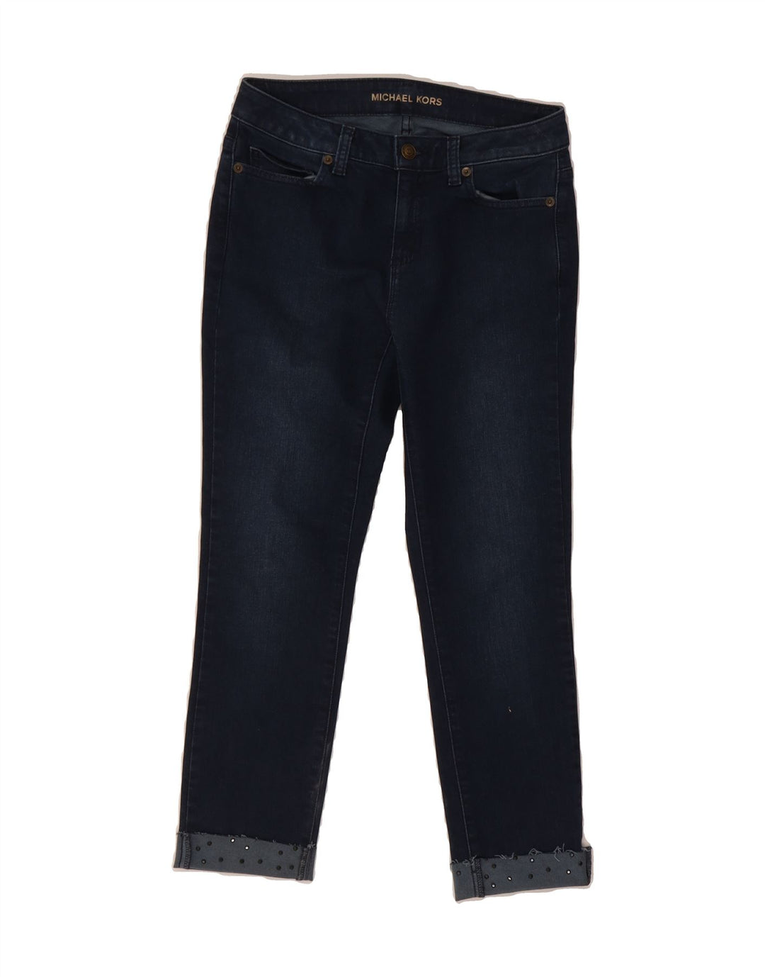 MICHAEL KORS Womens Slim Jeans US 2 XS W28 L24 Navy Blue Vintage Michael Kors and Second-Hand Michael Kors from Messina Hembry 