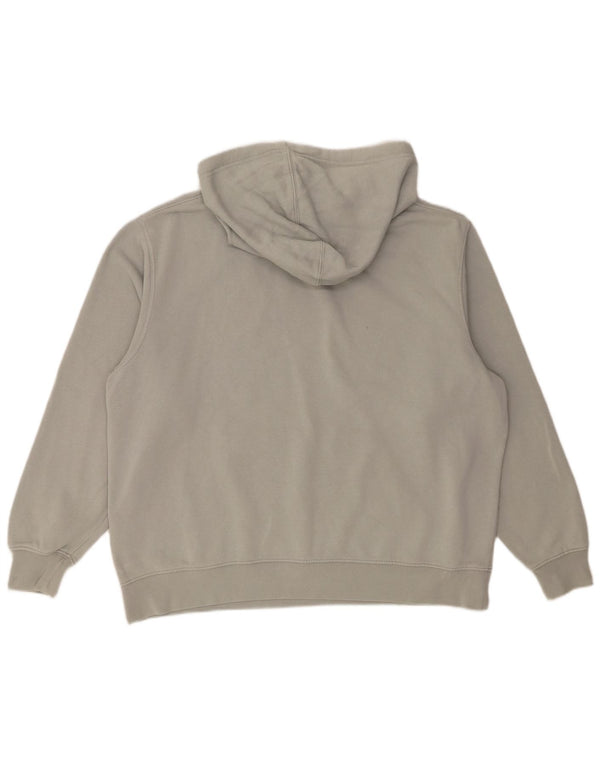 Nike Dame Loose Fit Hoodie Jumper UK 16 Large Grå Bomuld
