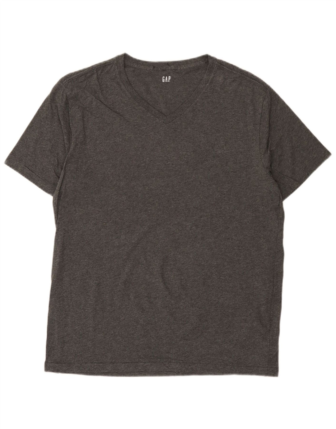 Gap Herre T-Shirt Top Stor Grå Flecked Bomuld