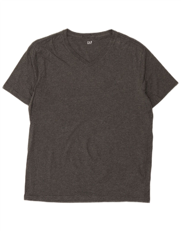 Gap Herre T-Shirt Top Stor Grå Flecked Bomuld
