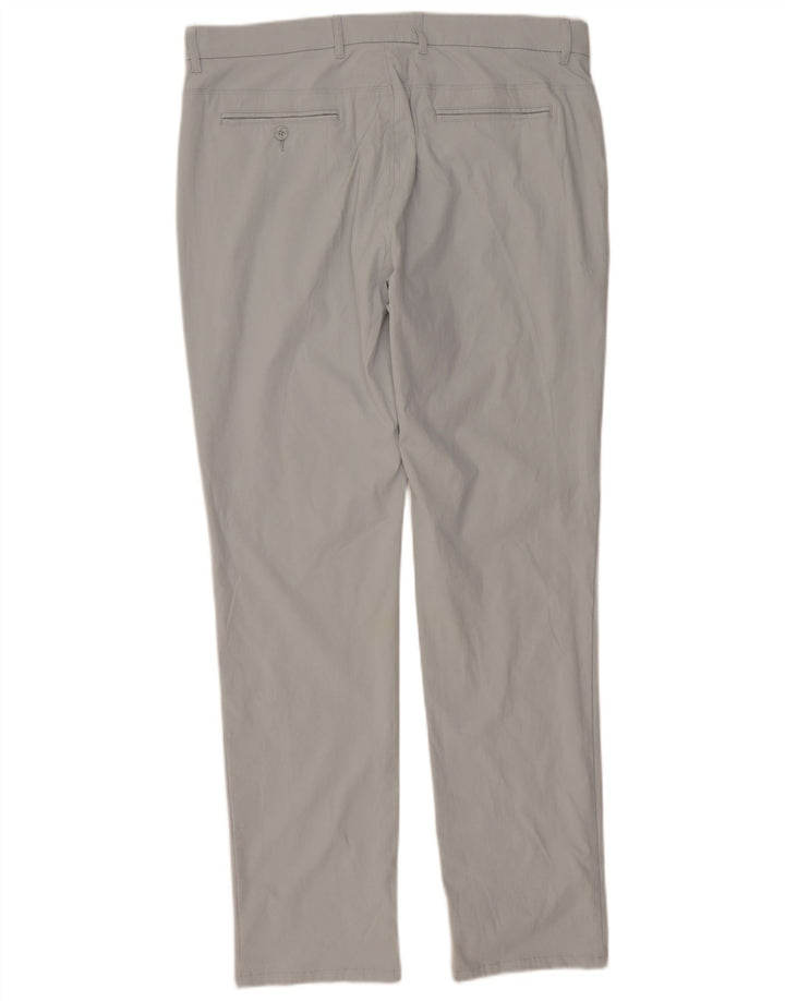 Penguin Herre Slim Chino Bukser W36 L34 Grå Nylon
