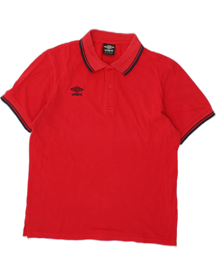 UMBRO Mens Polo Shirt XL Red Cotton Vintage Umbro and Second-Hand Umbro from Messina Hembry 