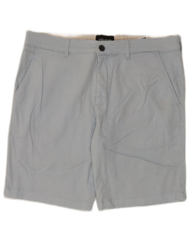 Lyle & Scott Herre Chino Shorts W34 Large Blue Cotton