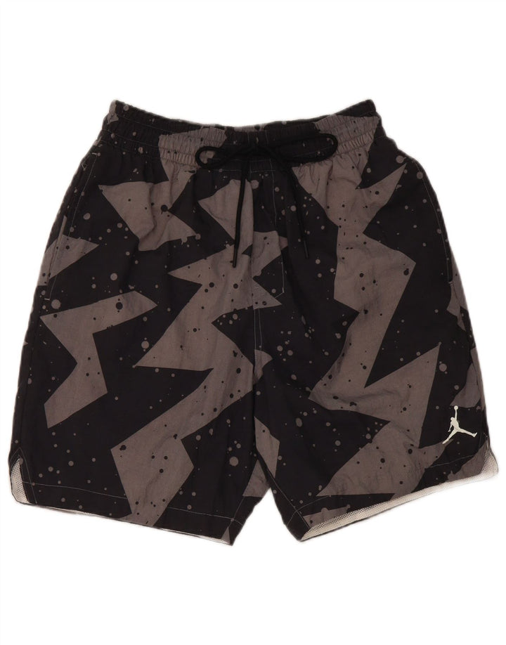 Jordan Herre Sportshorts Små Grå Geometrisk Nylon