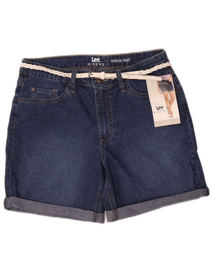 LEE Dame Mid Rise denimshorts US 12 Large W32 Blue Cotton