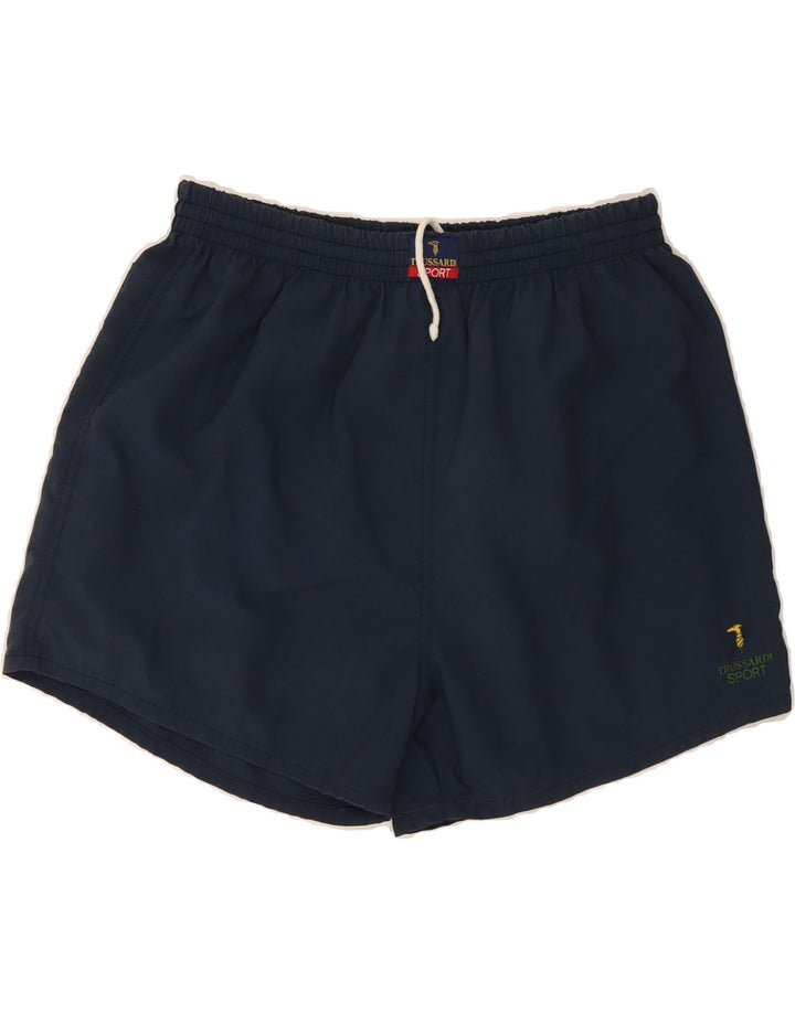 TRUSSARDI Mens Swimming Shorts Medium Navy Blue Vintage Trussardi and Second-Hand Trussardi from Messina Hembry 