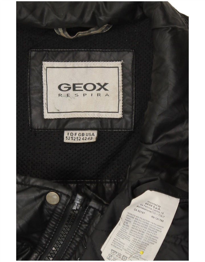 Geox Herre Respira Bomber Jacket UK 42 XL Sort Polyester