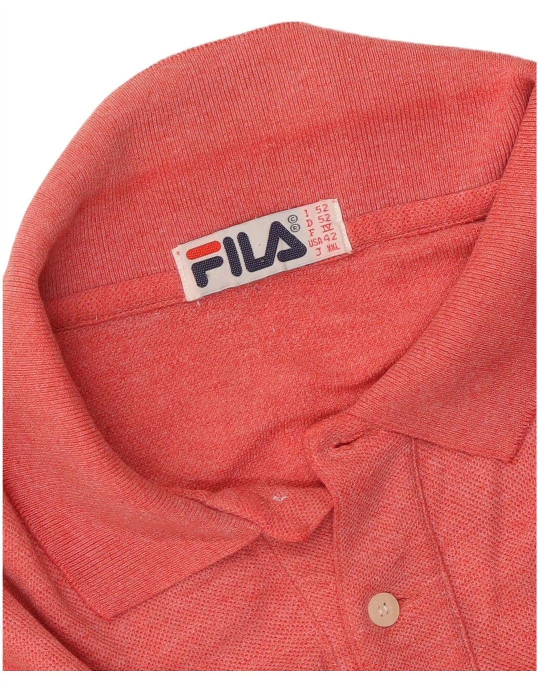 FILA Polo Shirt til mænd IT 52 Stor Rød Flecked