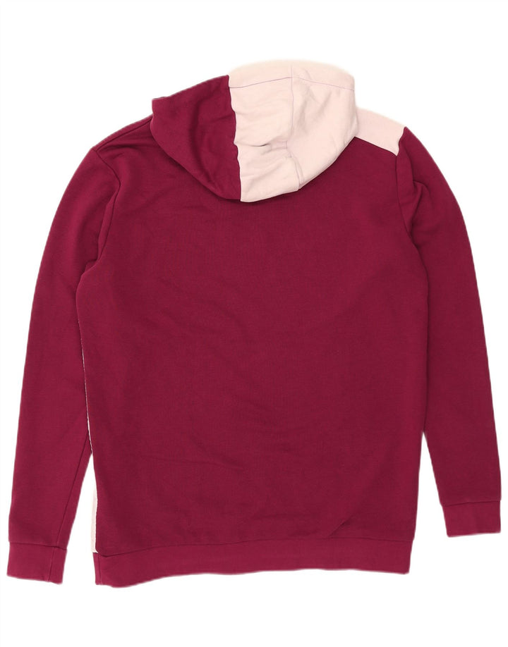 Kappa Herre hættetrøje Jumper Large Maroon Colourblock Bomuld