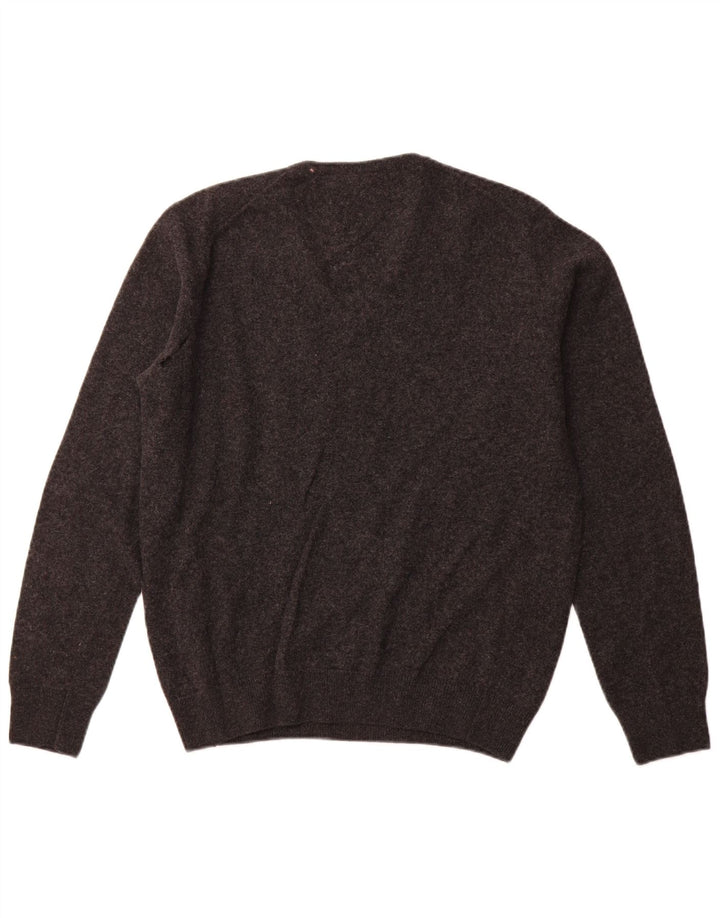 LACOSTE Herre V-hals sweater str. 4 Medium Grå Ny Uld