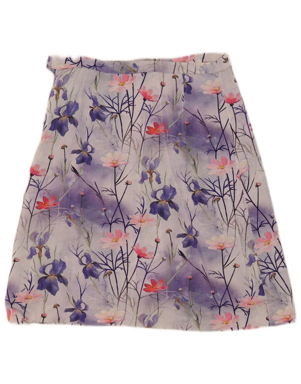 Vintage A-line nederdel til kvinder W30 Medium flerfarvet blomster
