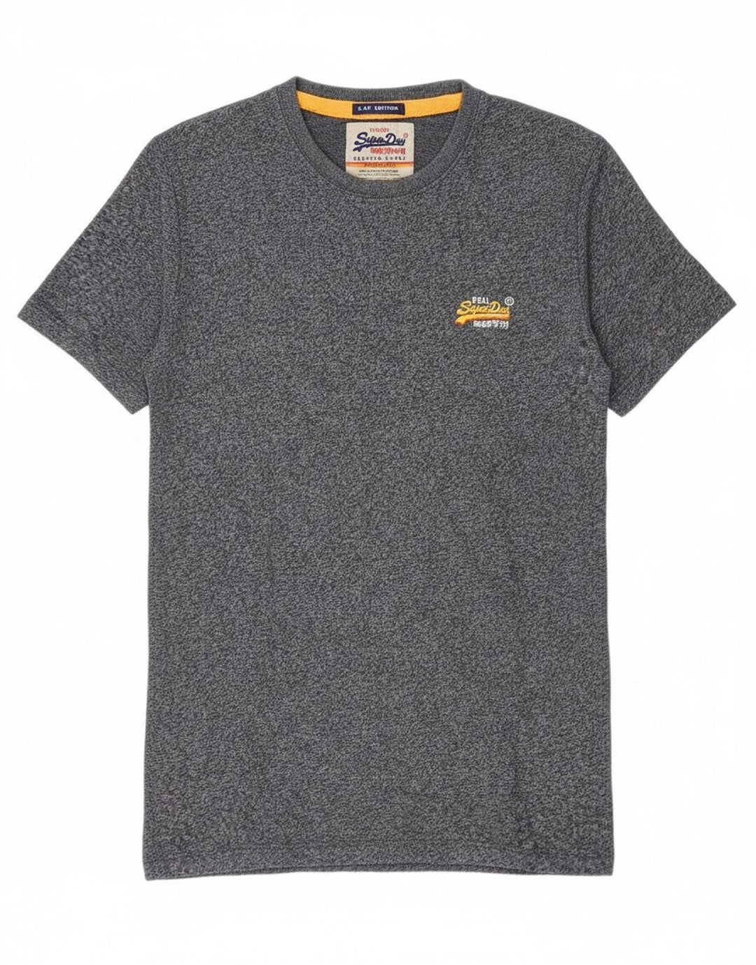 Superdry T-shirt top til mænd, lille marineblå flækket bomuld