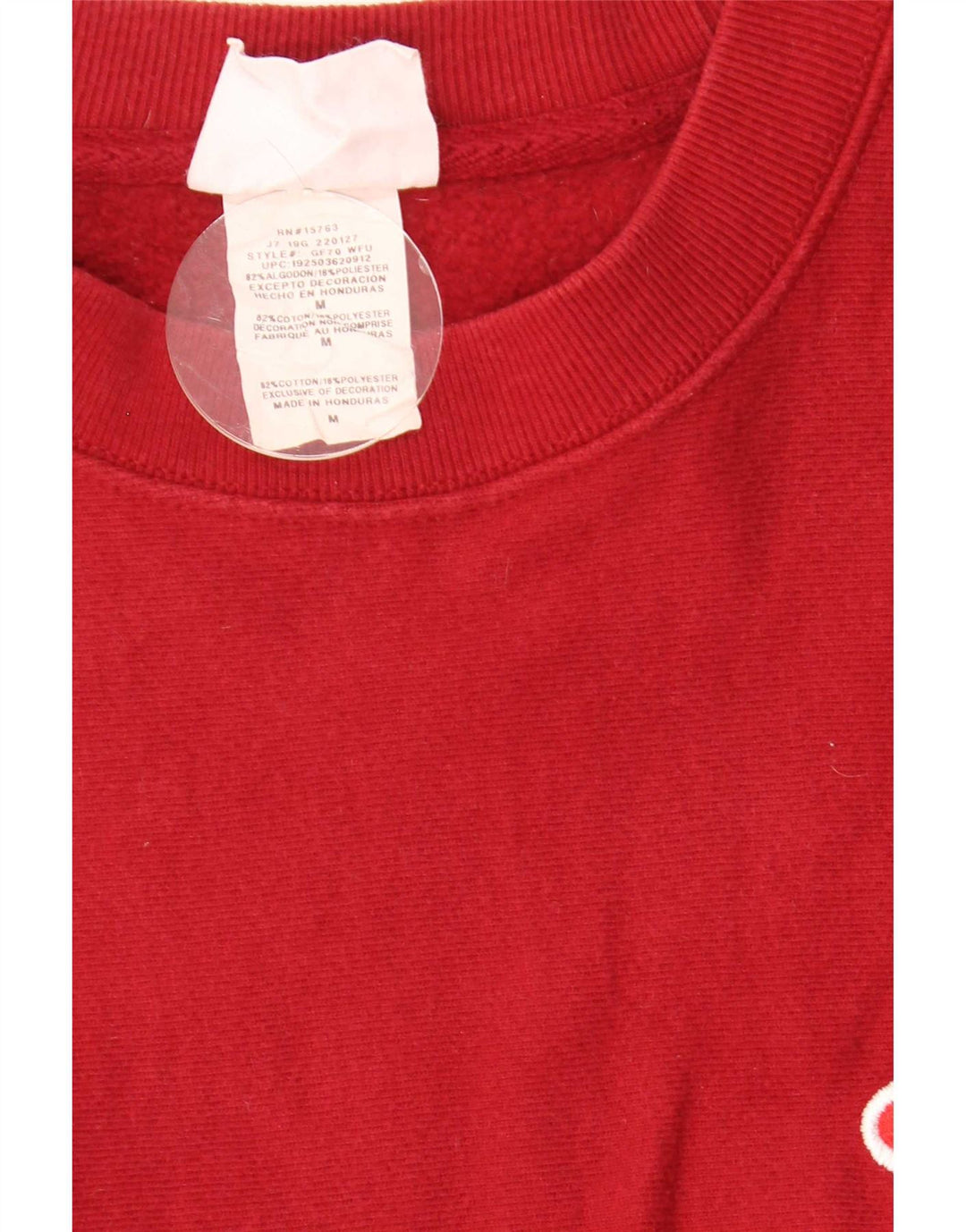 Champion Herre Reverse Weave Sweatshirt Jumper Medium Rød Bomuld